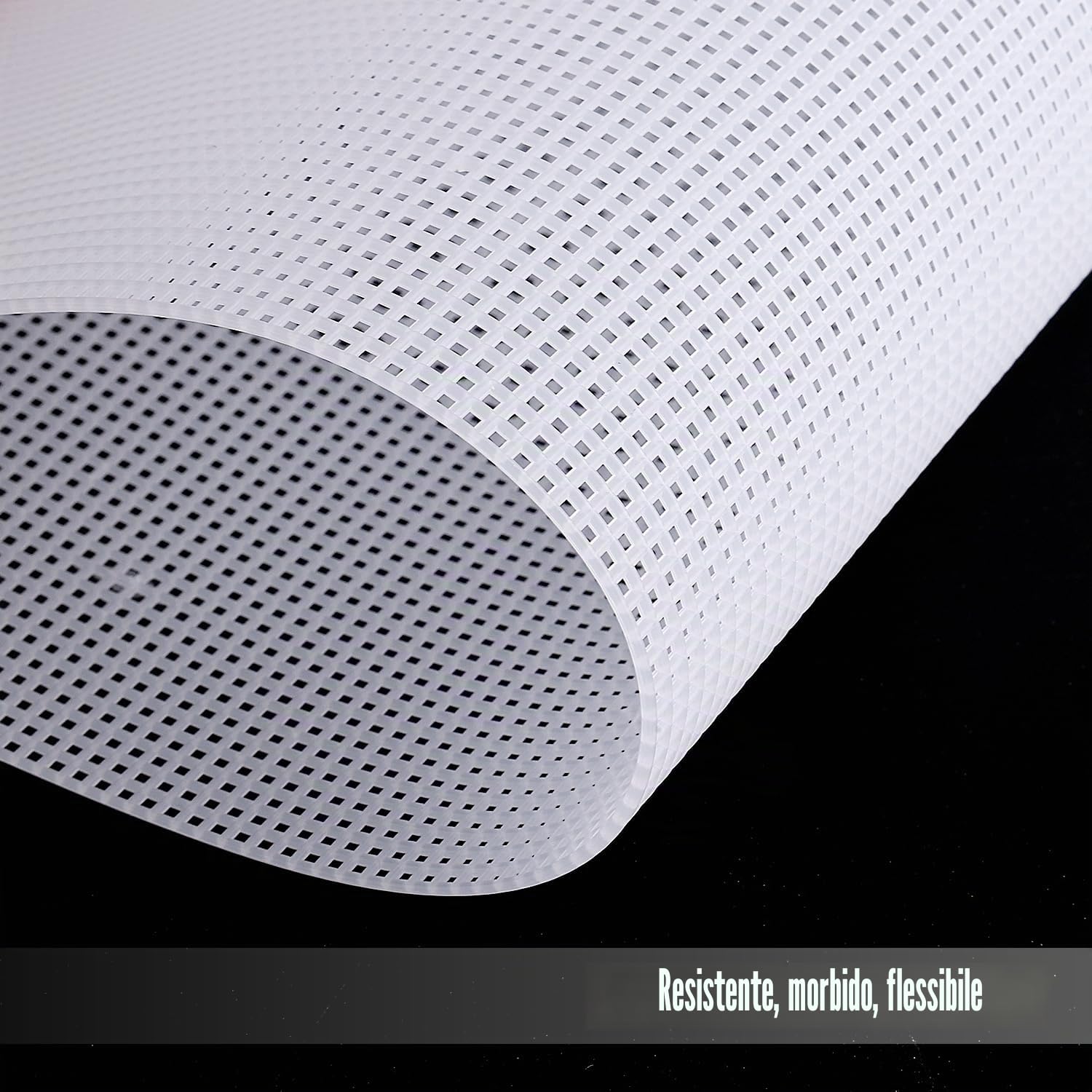 4 Pezzi di Tela di Plastica, 34,5x26,4cm 10 CT Fogli di Tela di Rete di Plastica Punto Croce Rete di Plastica Aida per Artigianato Progetti Fai da Te all'Uncinetto (Bianco)