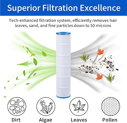Miniatura 3 de Cartucho de filtro de piscina CCP520 duradero compatible con Pentair Clean & Clear Plus 520, Pentair CCP520, R173578, Pleatco PCC130, Unicel C-7472,