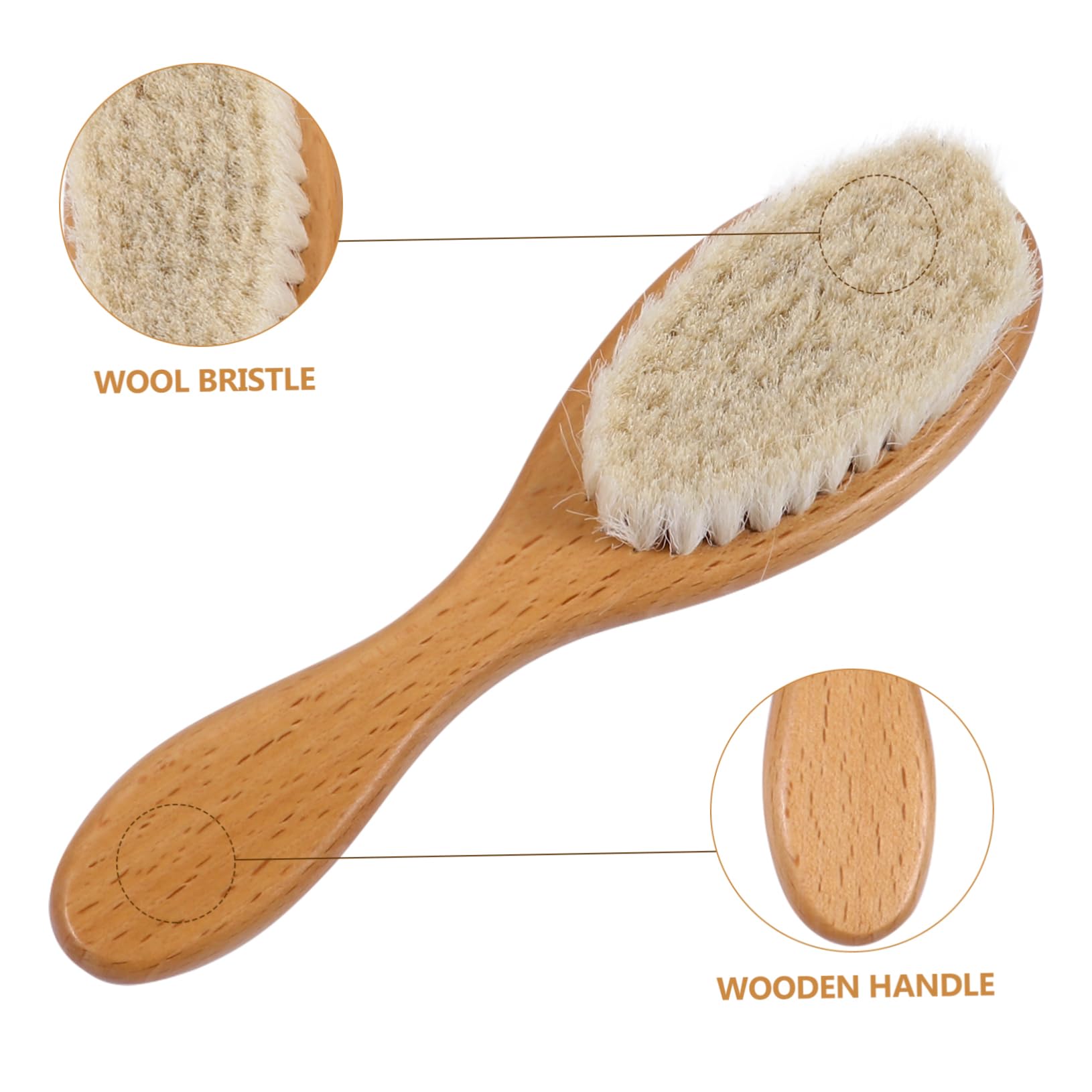 Beavorty 6 Pz spazzola per di lana spazzola da tascabile barba di lana strumento di depilazione spazzola per lo styling della barba pulito spazzola per la pulizia