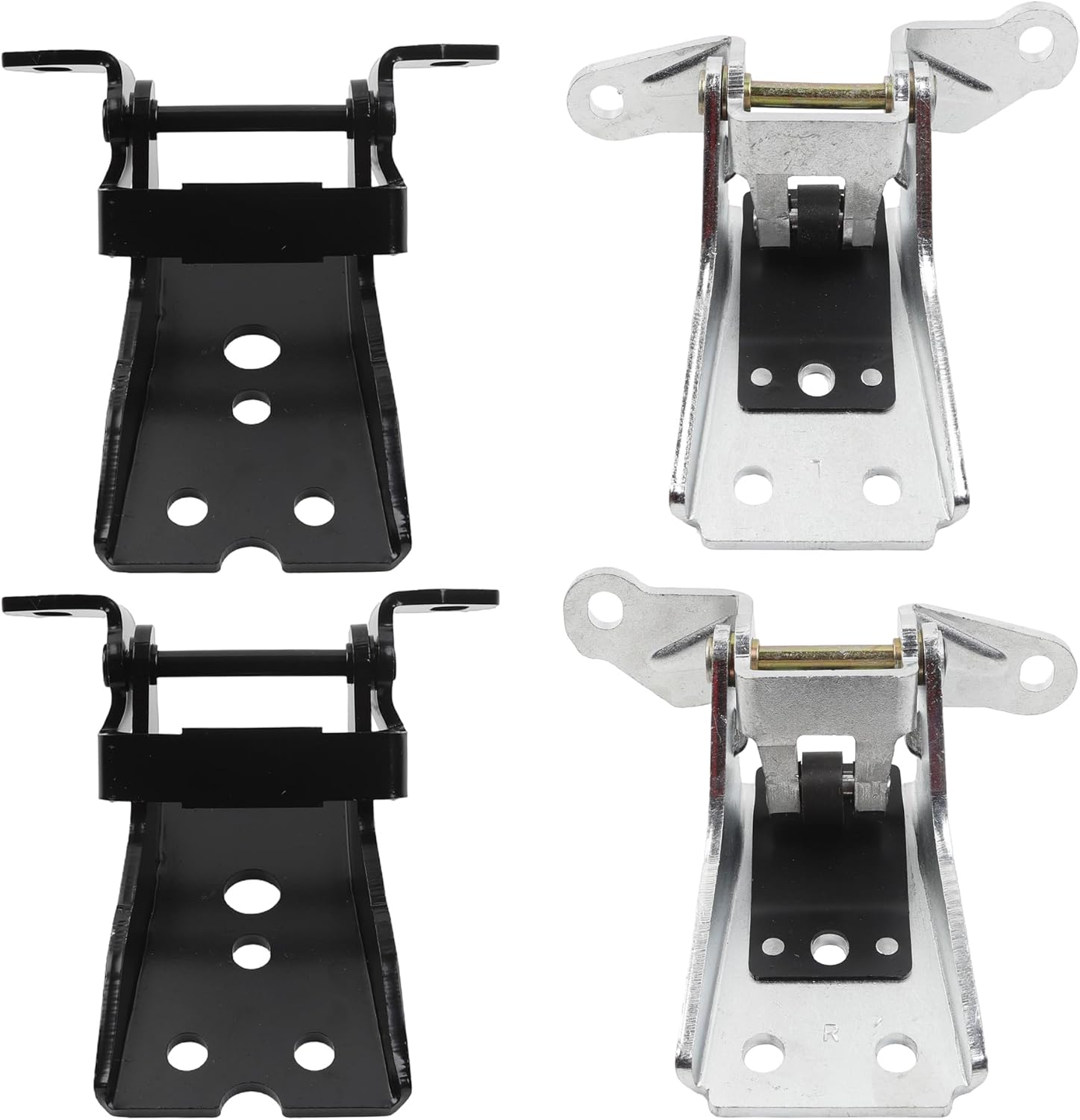 Dasbecan 4Pcs Door Hinge Set Front Upper Lower Left Right Compatible with Ford F150/F250/F350/Bronco/Thunderbird/Granada, Mercury Cougar/Marquis/Zephyr Replaces# 925066 925068