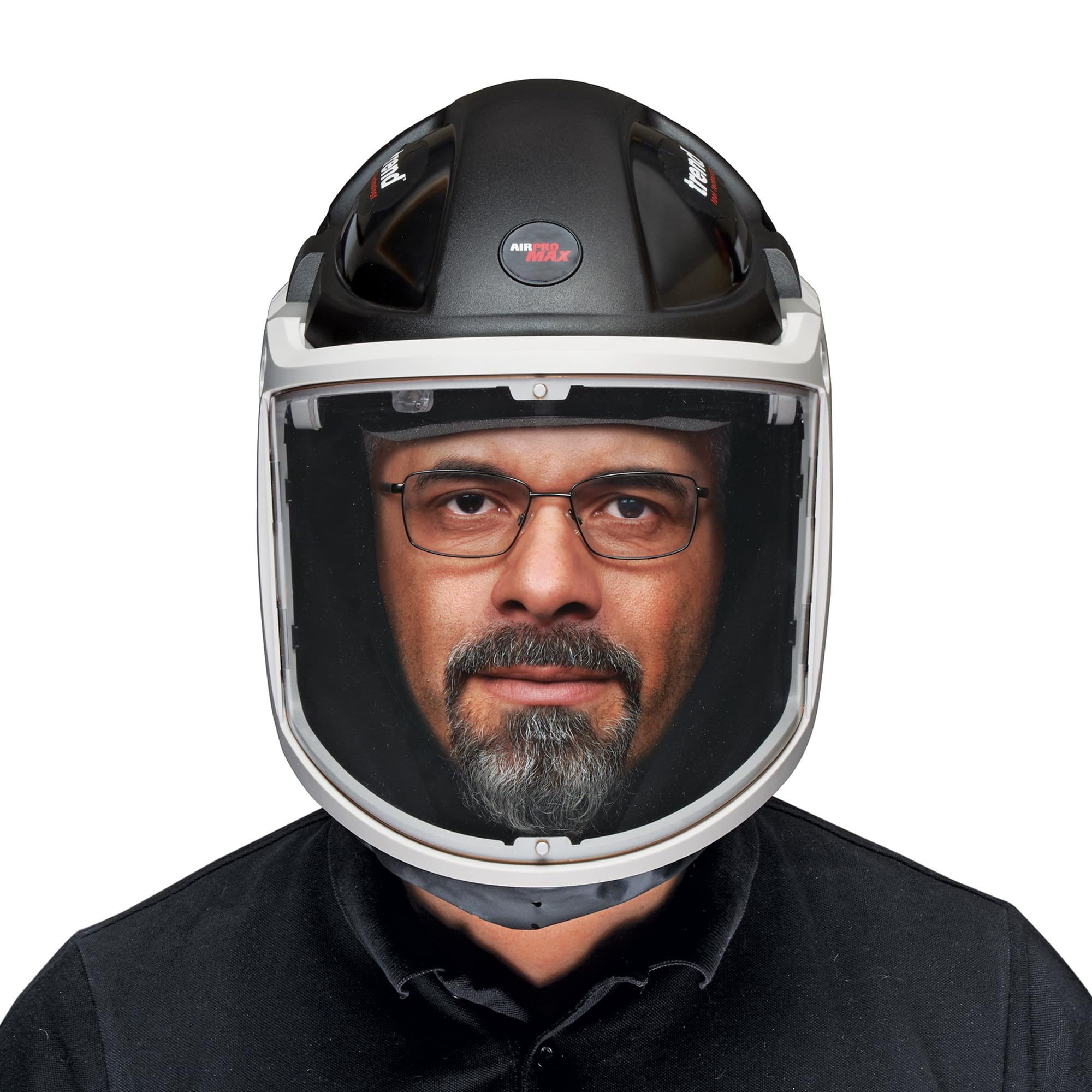 TREND Airshield Pro Max Vollgesichts-Atemschutzhelm mit Luftzirkulation und Kopf- & Augen-Schutz, AIR/PRO/M