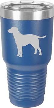 Tumbler Stainless Steel Vacuum Insulated Travel Mug Lab Labrador Retriever Blue, 30 oz