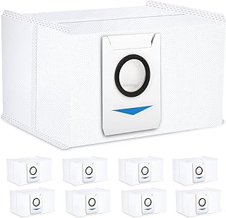 Vacuum Cleaner Bags Large 3.3L Capacity for Ecovacs Deebot X1 Omni, X1 Plus, T10 Omni, T10 Plus, T20 Omni, X & T Series Dust Bags Replacement 9 Pieces