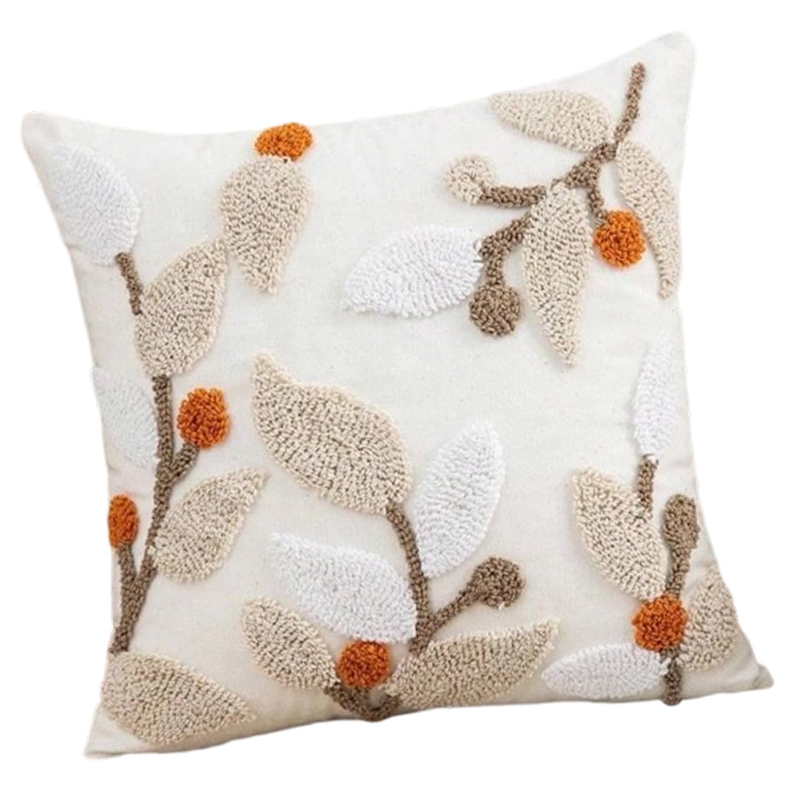 Jazuaiao Modern Geometric Tufted Throw Pillowcase Soft Cotton Linen Fabric Decorative Square Cushion Cover Home Accent Decors Modern Pillow Cover
