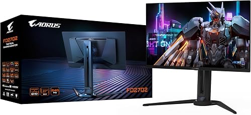 Gigabyte AORUS FO27Q2 27" OLED QHD Gaming Monitor - 2560 x 1440, 240Hz, 0.03ms, KVM, 250 cd/m², FreeSync Premium Pro, DisplayHDR True Black 400, HDMI 2.1 - 7