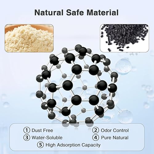 Miniatura 5 de Bluerise Arena para gatos de tofu de 6 libras x 4 pulgadas, sin polvo, para gatos, absorbe rápidamente los olores de los gatos, el inodoro para