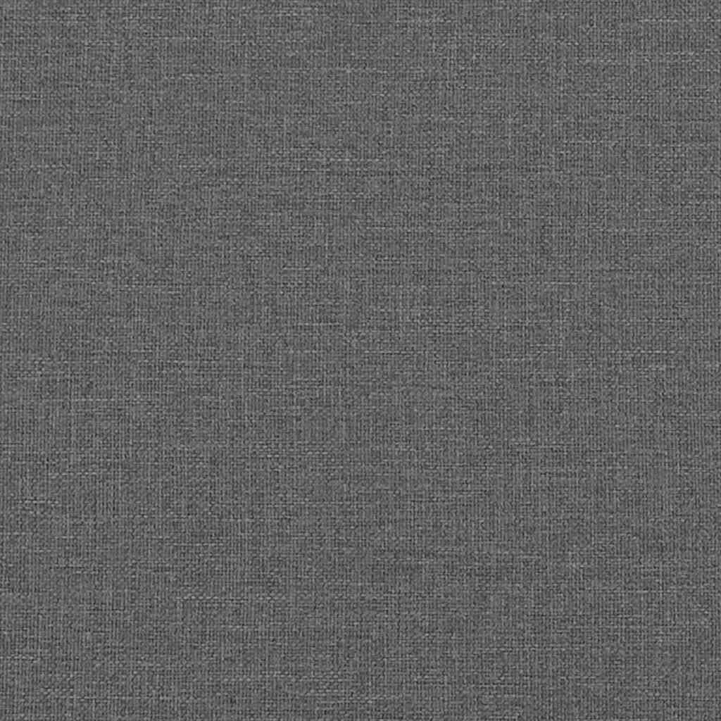 Cuscino per la schiena in tessuto grigio scuro, 80 x 19 x 50 cm, con imbottitura in poliestere, cuscino lombare ergonomico per ufficio, divano e soggiorno, supporto per la colonna vertebrale