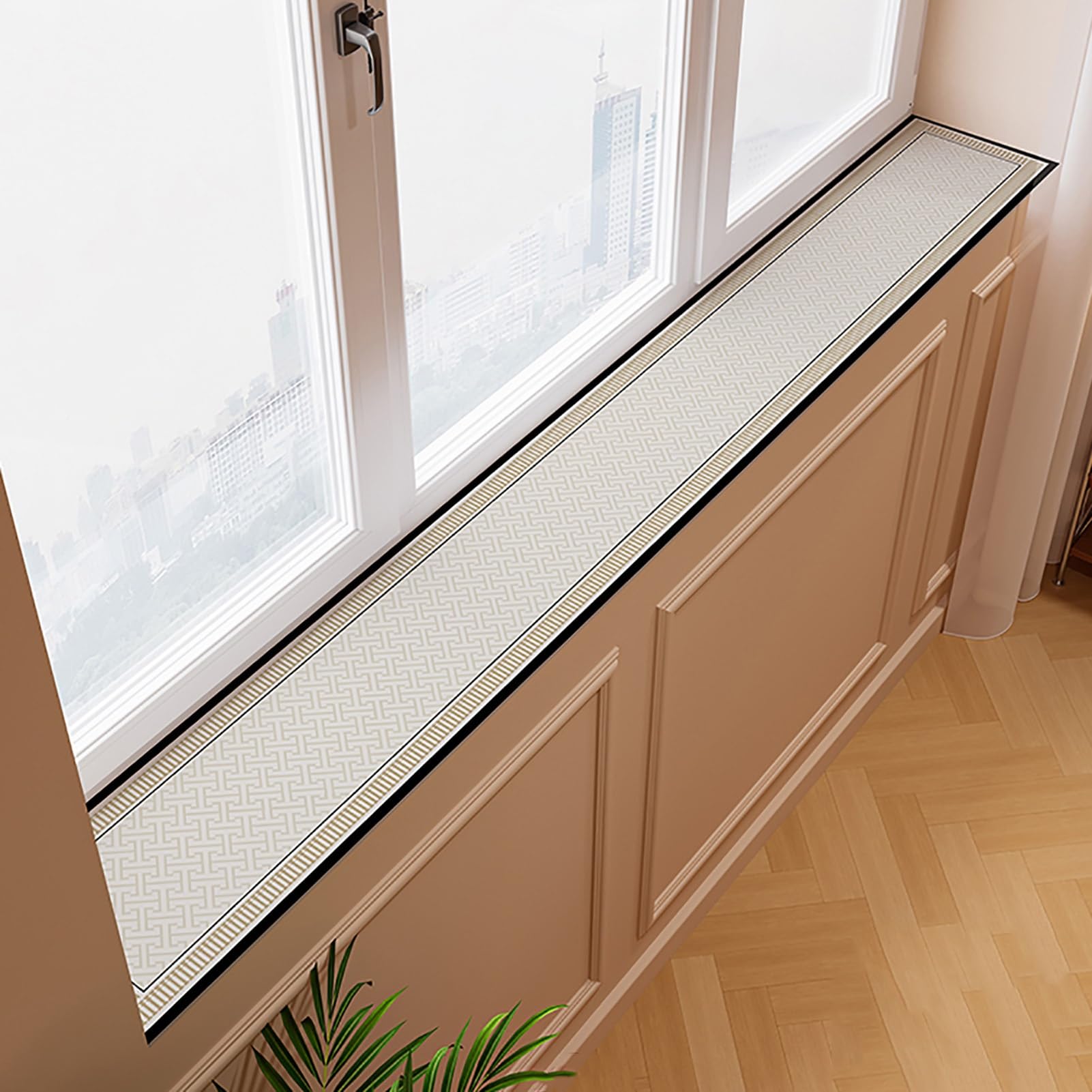 Tapis de protection de rebord de fenêtre découpable et antidérapant 70x20