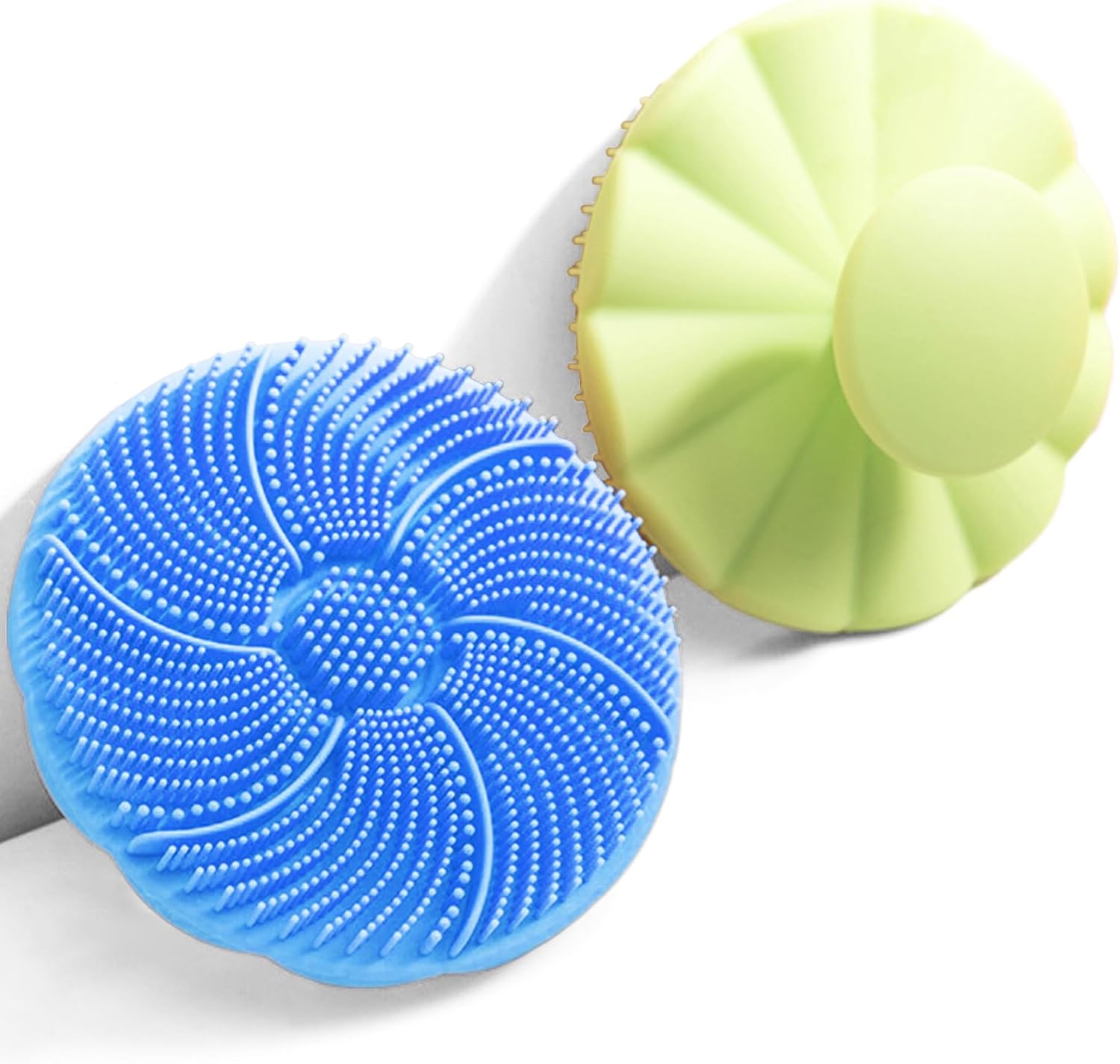 Face Scrubber, Facial Exfoliator, Scrub Brush, Soft Face Brush, Silicone Facial Cleansing Brush, Blackhead Acne Pore Cradle Cap Face Wash Brush for Deep Cleaning Skin Care (Blue & Green) Face Scrubber, Facial Exfoliator, Scrub Brush, Soft Face Brush, Silicone Facial Cleansing Brush, Blackhead Acne Pore Cradle Cap Face Wash Brush for Deep Cleaning Skin Care (Blue & Green)