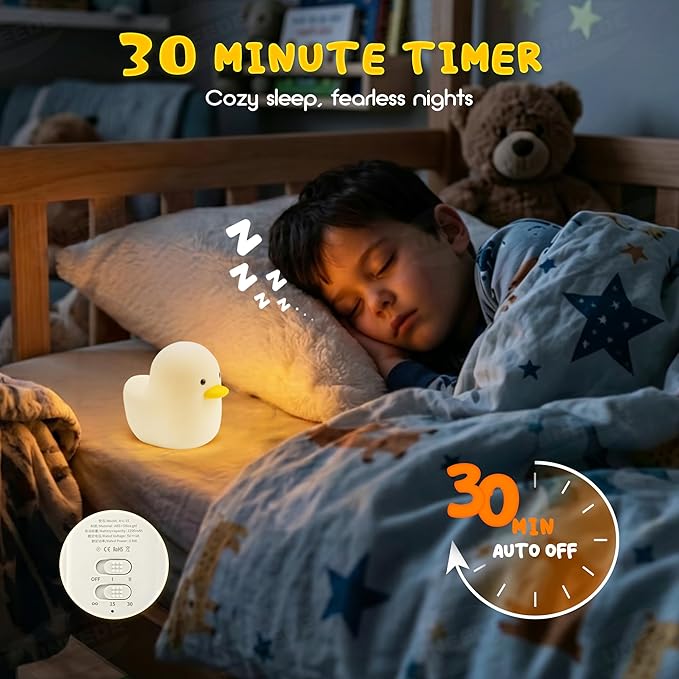 Lámpara de Mesa LED UNEEDE Pato Bebé Recargable Táctil 5V miniatura 5