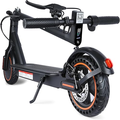 Patinete eléctrico Adulto, Velocidad 25 km/h, autonomía 30 km, neumáticos llenos de 8,5 Pulgadas, Patinete eléctrico Plegable con Motor de 250 W, Doble frenado y Control vía App y Pantalla LED