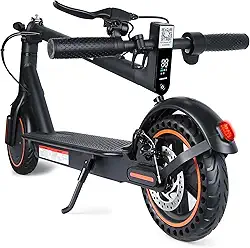 Scooter elétrico para adultos, velocidade 25 km/h, autonomia de 30 km, pneus cheios de 8,5 polegadas, skate elétrico dobrável com motor de 250 W, travagem dupla e controlo via App e ecrã LED