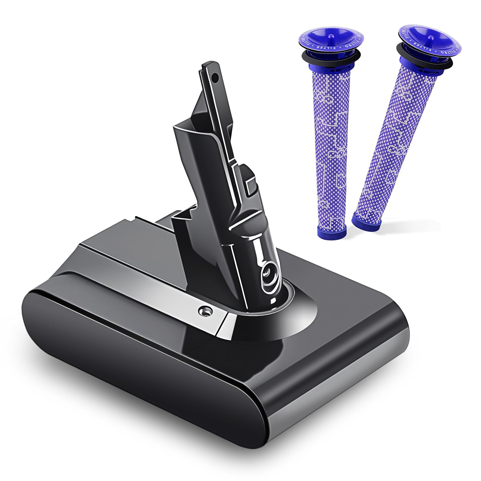 Amazon.com: Upgraded 6500mAh V7 SV11 Battery+2Pcs Filters