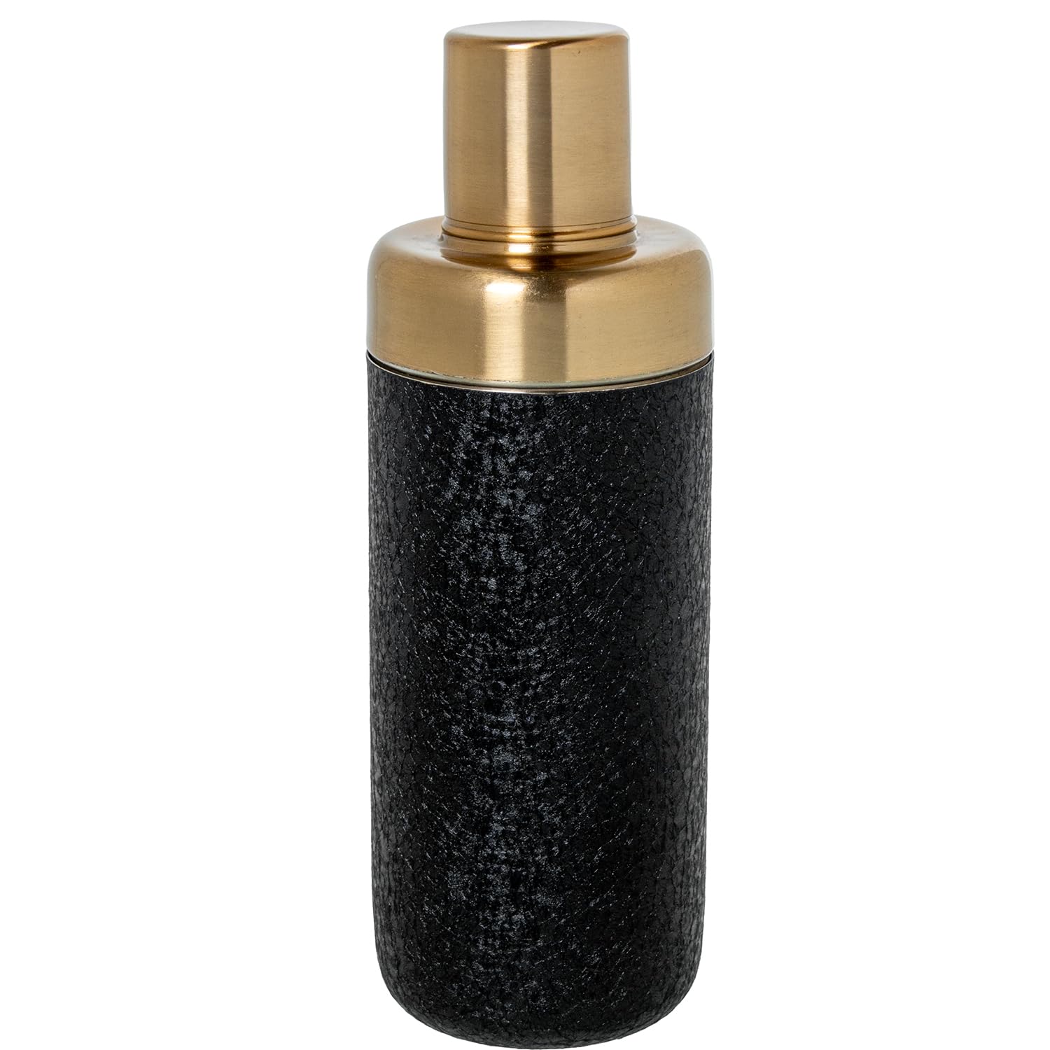 Coctelera de acero inoxidable oro mate y negro de 550ml para cócteles en casa