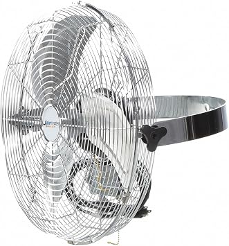 Airmaster 78972 Industrial Yoke Mount Air Circulator, 18 In, 2966 cfm, 115V