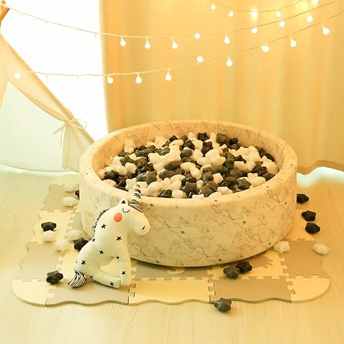 Miniatura 131 de STARBOLO Pelotas de estrella para niños pequeños, 100 unidades, estrellas de 2.55 pulgadas, sin ftalatos, sin BPA, no tóxicas, a prueba