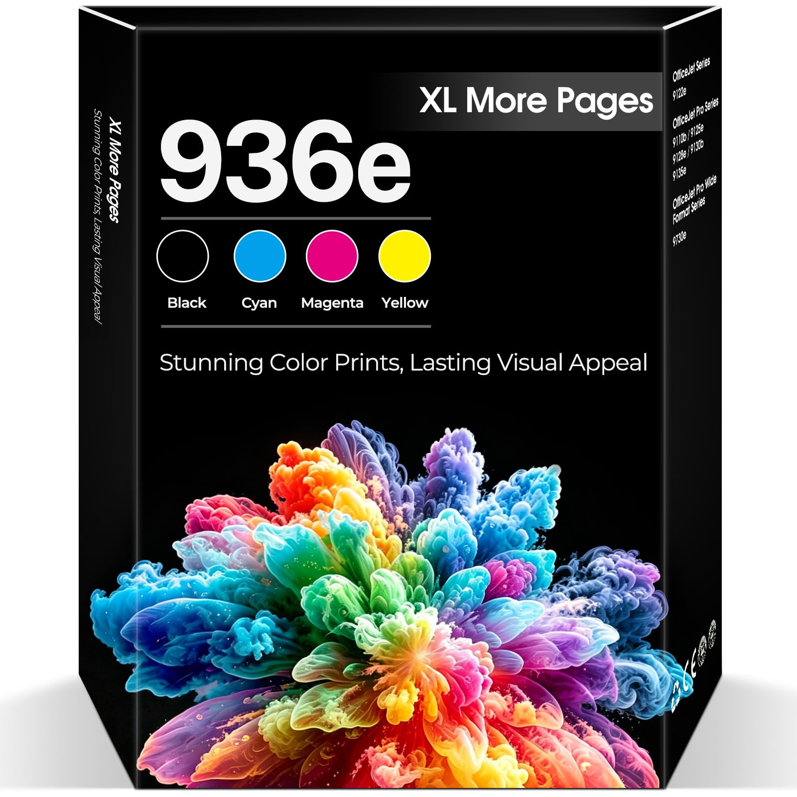 Photo 1 of 936e 936 Ink Cartridges OfficeJet Pro 9125e 9120e 9135e Compatible with HP 936e 936 936XL Ink Combo Pack HP936 HP936e for OfficeJet 9122e Pro 9120e 9125e 9135e 9730e 9128e 9110b 9130b High Yield