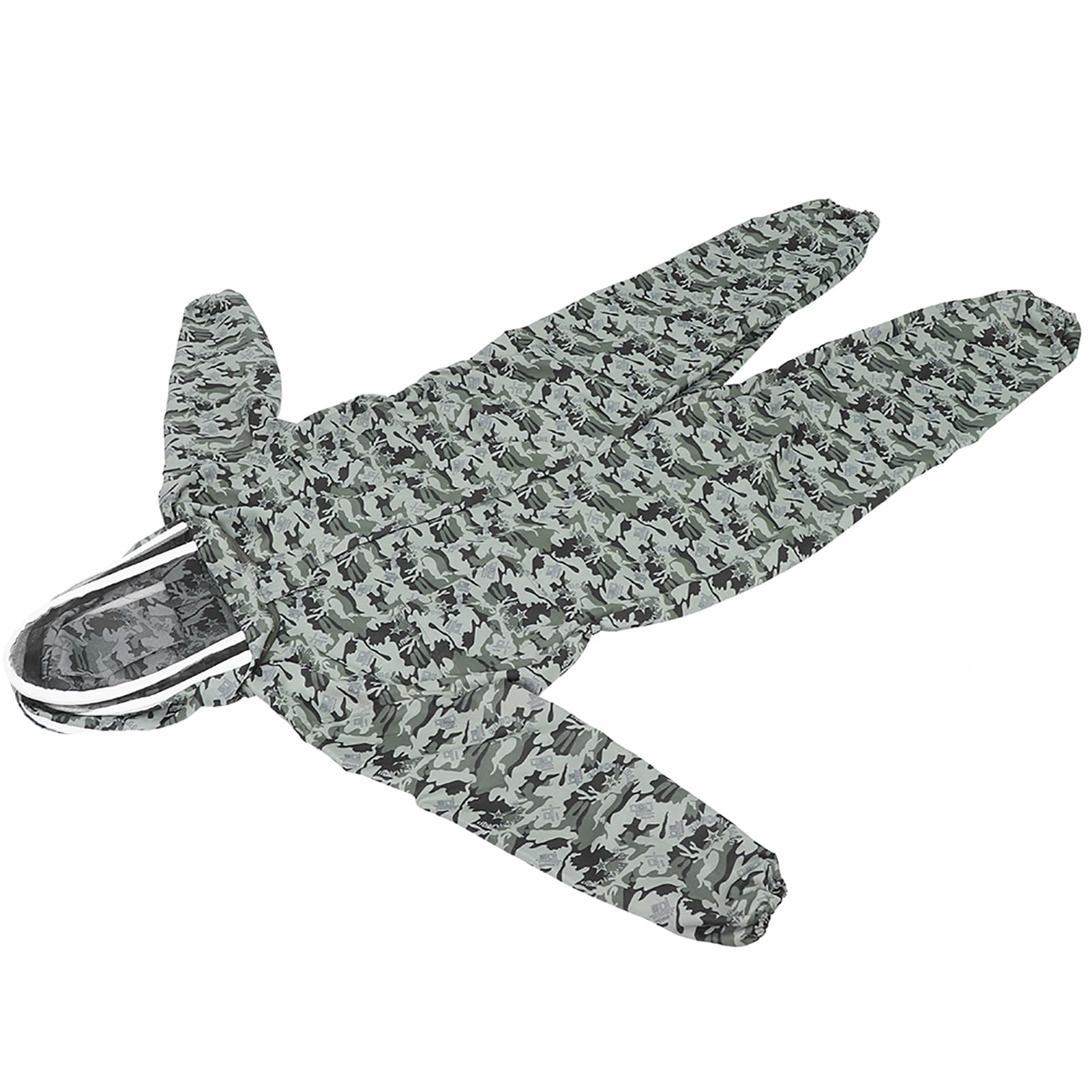 Podwójne zamki Jednoczęściowy kombinezon pszczelarski Pszczelarstwo Odzież ochronna z rękawiczkami dla pszczelarza (A pair of XXL size gloves + XXL five-star space)