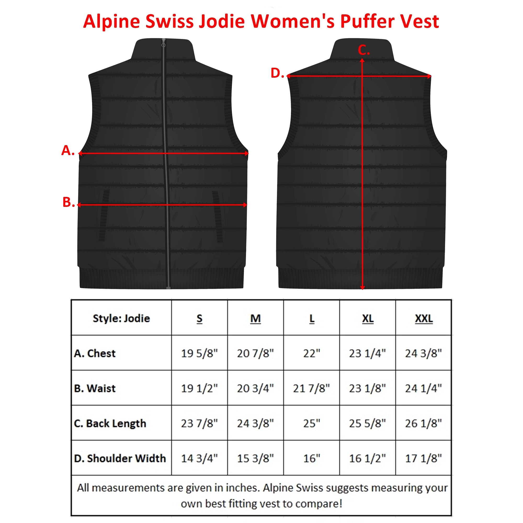Alpine Swiss Jodie - Piumino da donna in piuma, isolante, ripiegabile, con tasche con cerniera, antivento