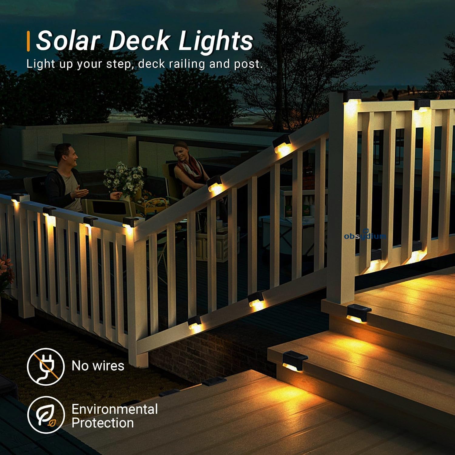 Solar Stair Lights - Outdoor Waterproof LED -4