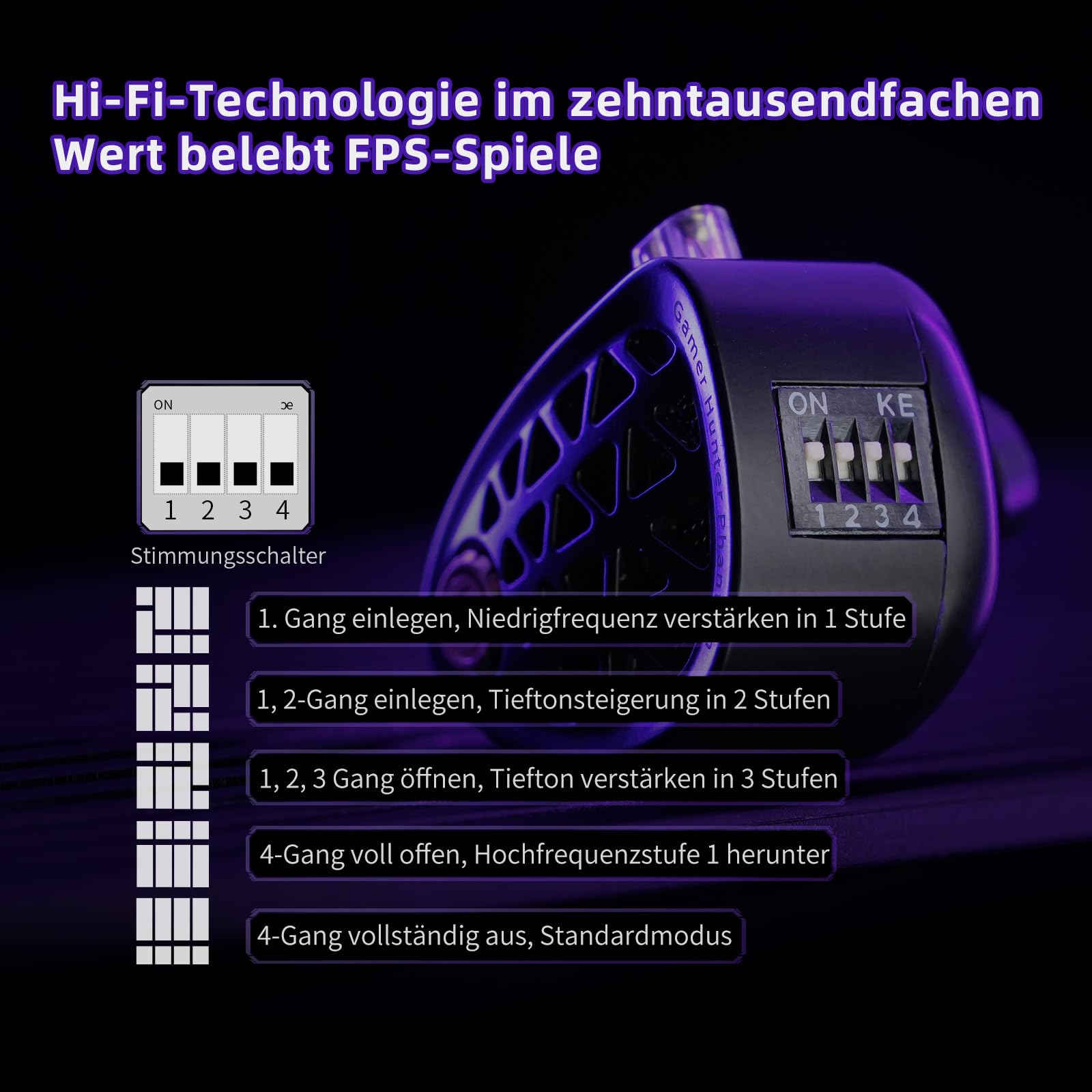 KZA COUSTICS KZ Phantom słuchawki douszne do gier, przewodowe słuchawki douszne IEM z całkowicie metalową obudową, czysty dźwięk i głęboki bas, bezpieczne dopasowanie dla audiofilów i graczy
