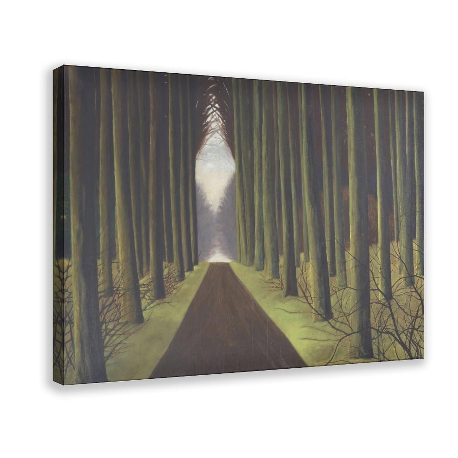 HEYANM Driveway with Trees by Léon Spilliaert 1935 Canvas Poster Wall Art Paintings for Living Room Bedroom Decoration Frame 20x30inch