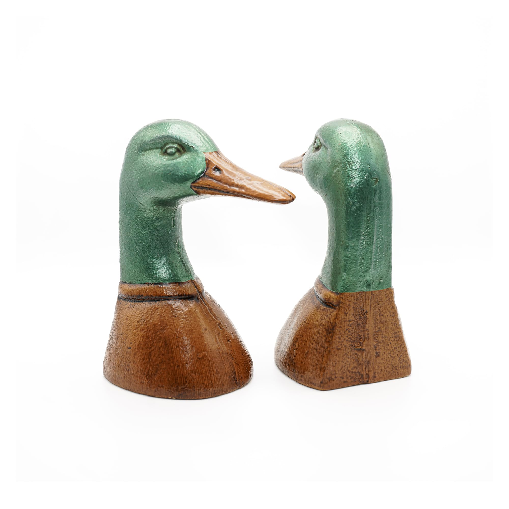 Serre-Livres Canard Fox Run 100% Fer | Serre-Livres Décoratifs en Métal Durable