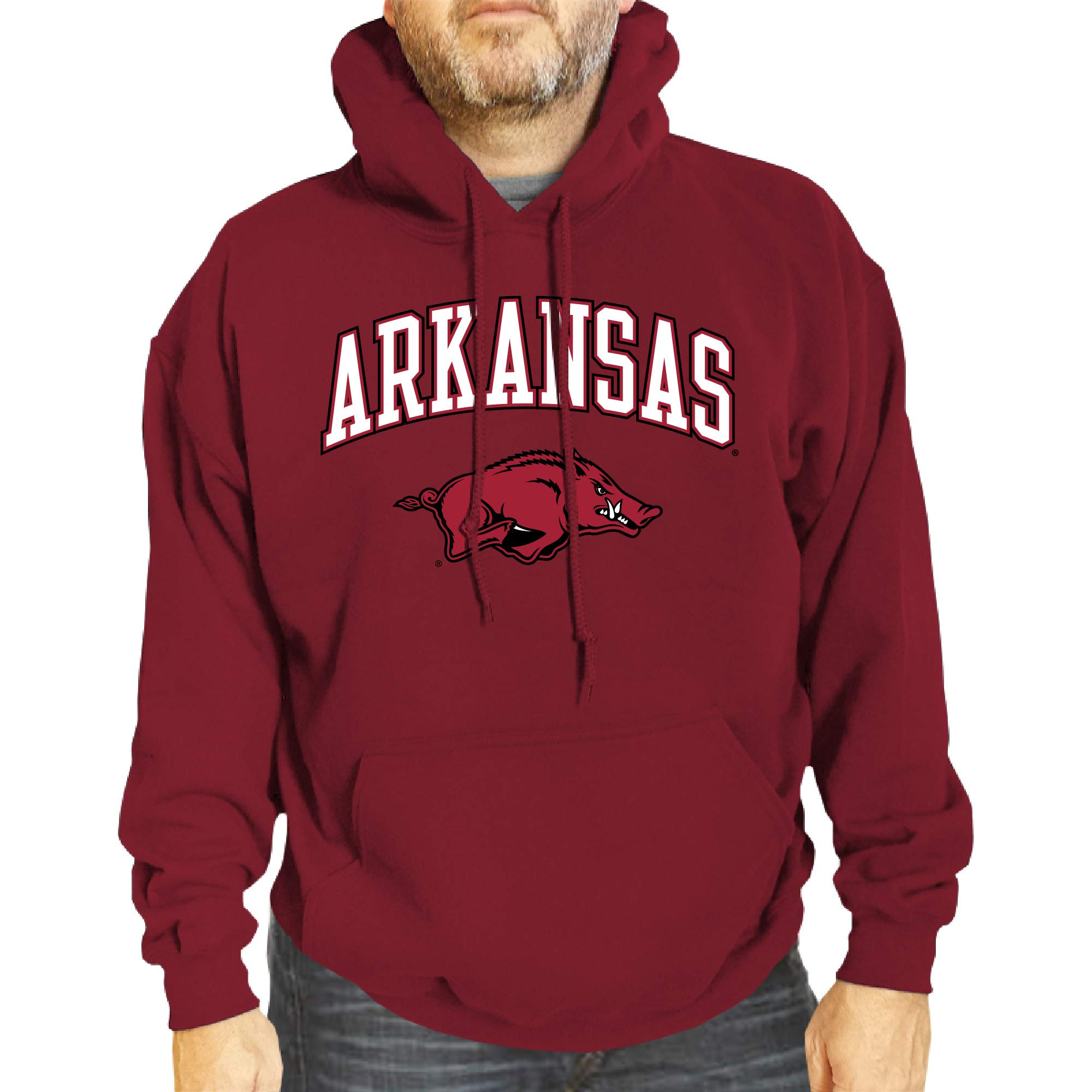 Campus ColorsCampus Colors Long Sleeves NCAA Adult Arch & Logo Gameday Unisex Hooded Sweatshirt