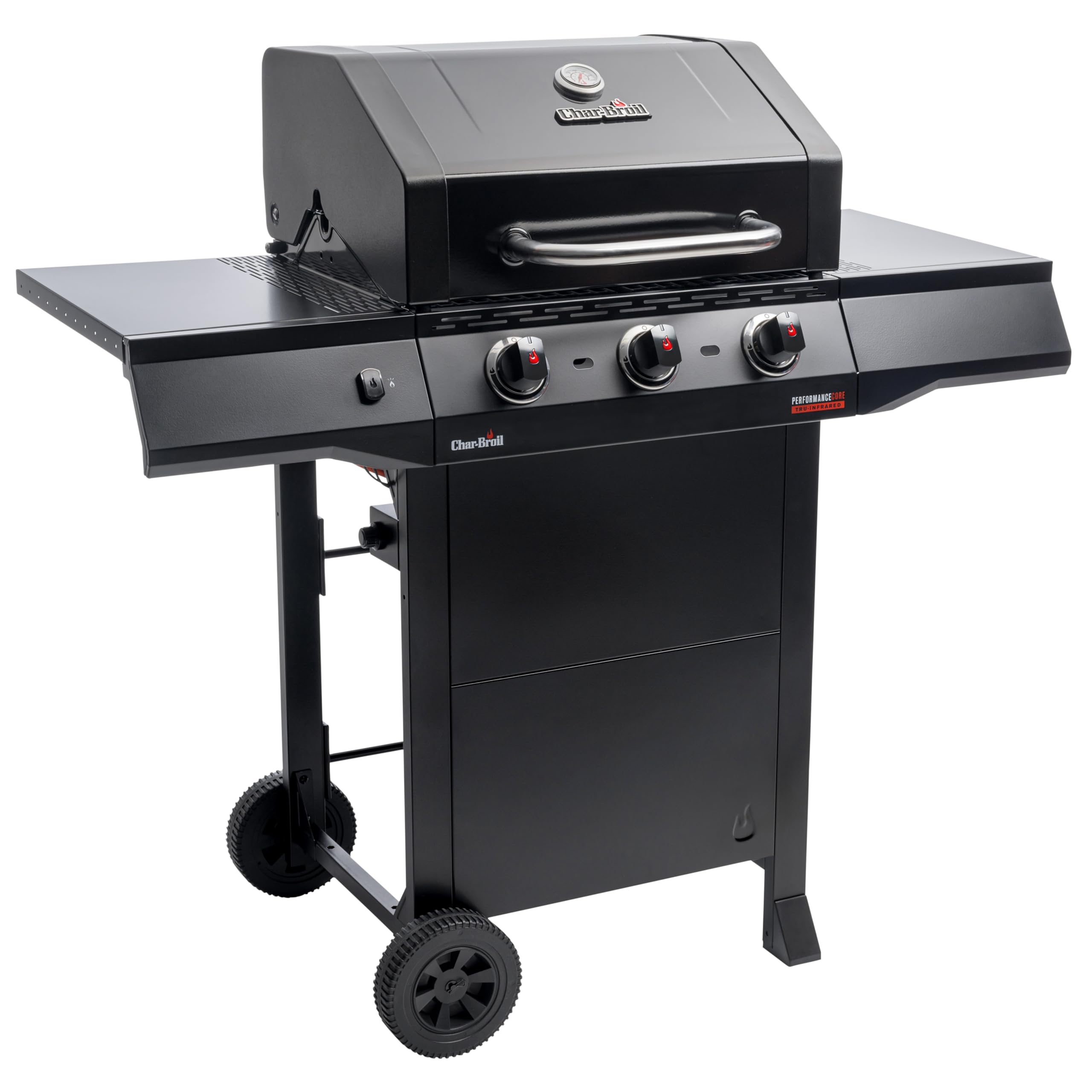 Char-Broil Gasgrill Performance CORE B 3 Cart - 3 Brenner, TRU-Infrared Technology, elektronische SureFire Zündung - Ideal für draußen, Garten, Terrasse