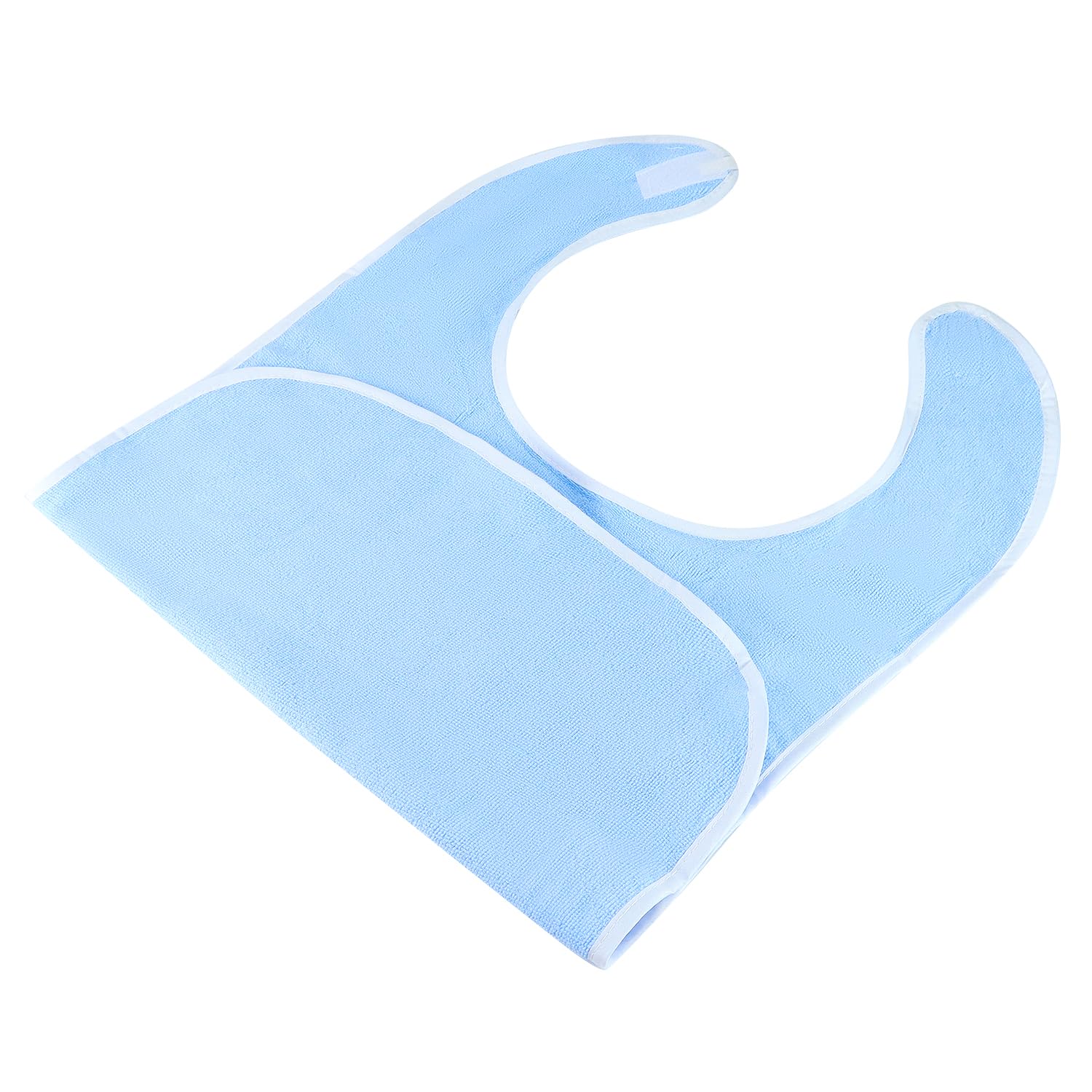 QWORK® 4 śliniaki dla dorosłych, dla dorosłych, regulowane śliniaczki frotte, dla seniorów, osób niepełnosprawnych