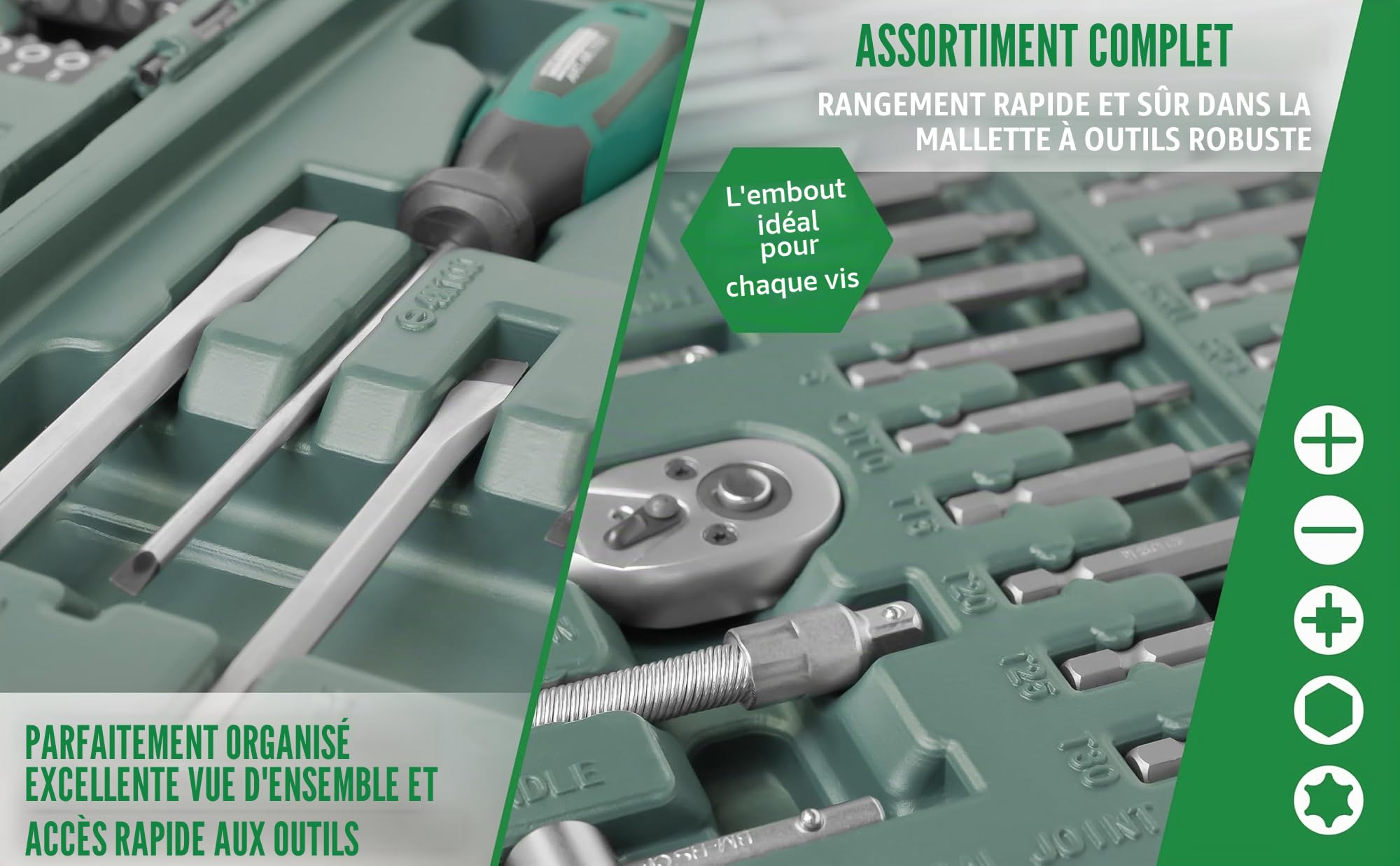 Brüder Mannesmann 29085 Coffret à outils universel