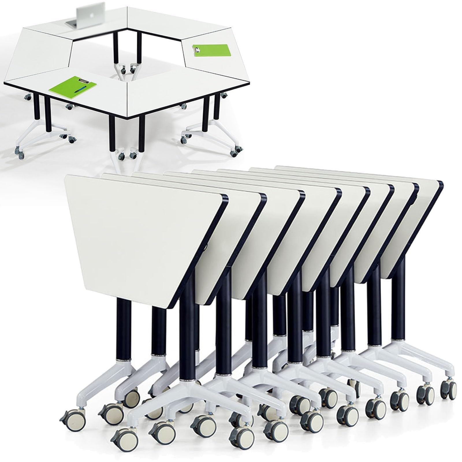 Tavoli sala riunioni Tavoli For Sale Conferenze, Tavoli Pieghevoli For Riunioni, Tavolo For Sale Riunioni Con Rotelle, Tavolo Pieghevole Con Piano Ribaltabile, Adatto For Ufficio, Riunioni(8pcs)
