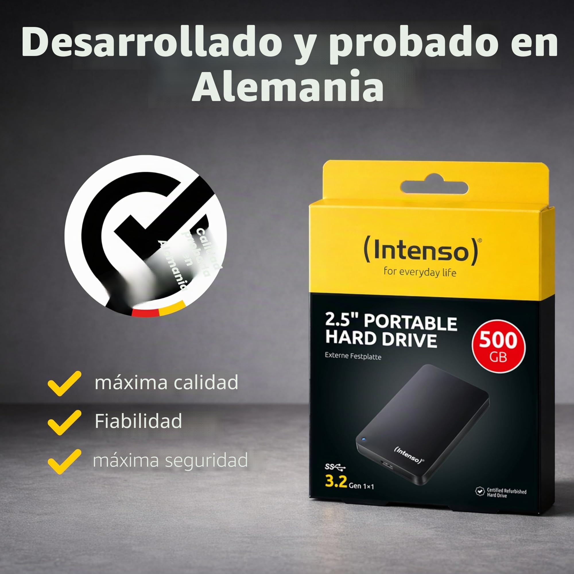 Best Price Square Drive,2.5" Portable 500GB,USB3.0,Intenso 6021530 by Intenso