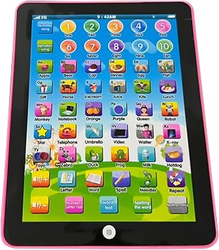 Kids Tablet - Educational Learning Pad | Interactive Toy With Touch Control For Early Childhood Education | Electronic Tablet For Teaching Alphabet, Numbers, And Spelling