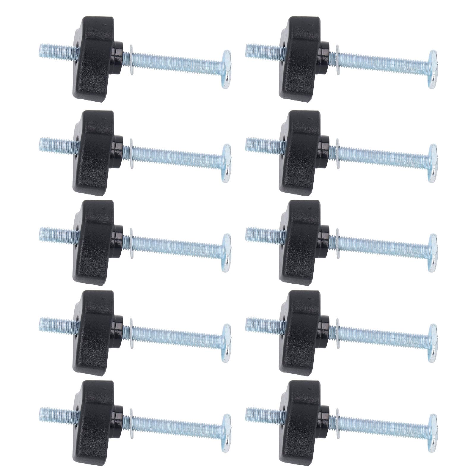 Dilwe Kit de Boutons de Rail en T, Boulons et écrous M8 X 100 Mm en Acier Inoxydable pour Gabarits de Travail du Bois, Installation Rapide et Facile pour un Serrage de Précision