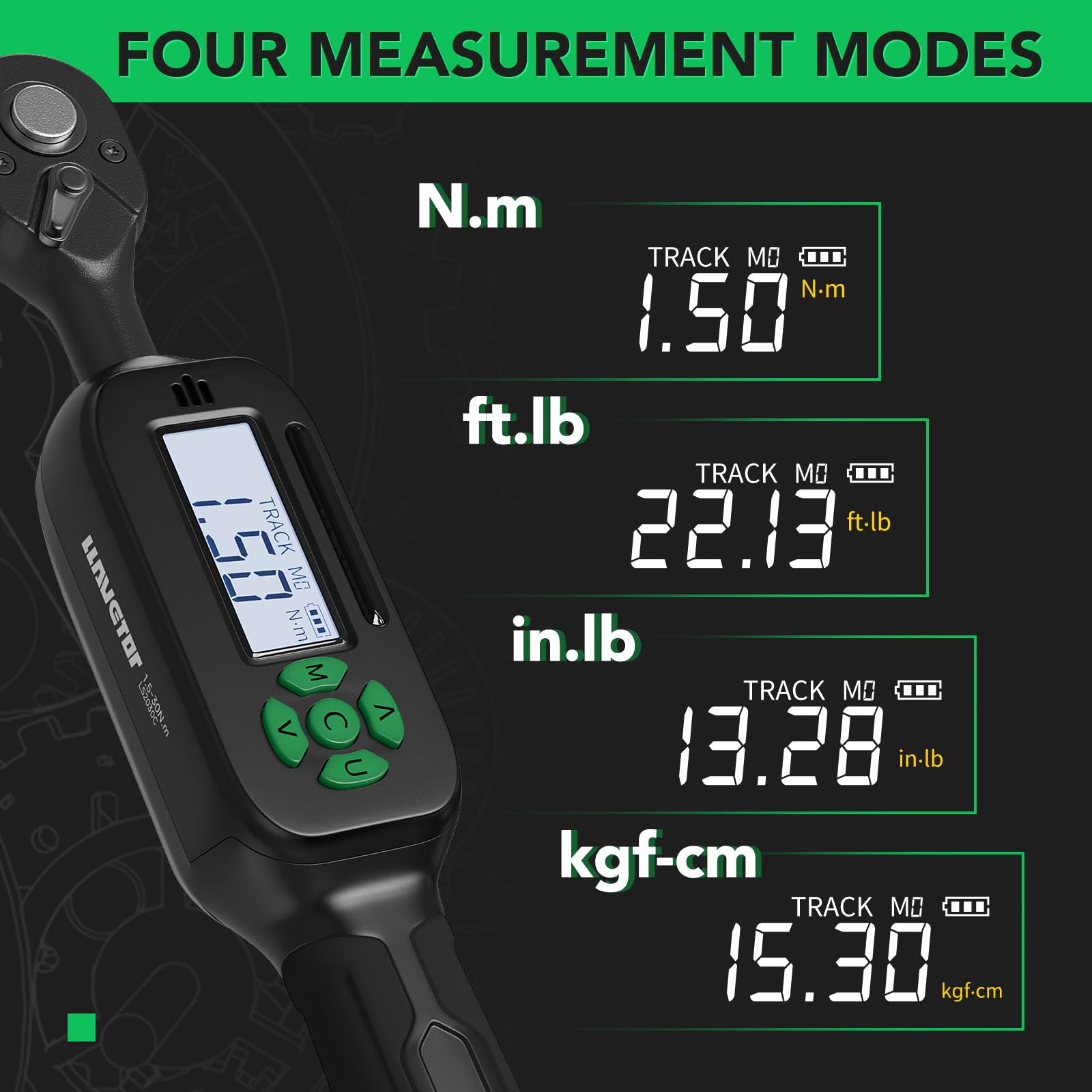 Snapklik.com : LLAVETOR Mini Torque Wrench Digital - 1/4-Inch Drive