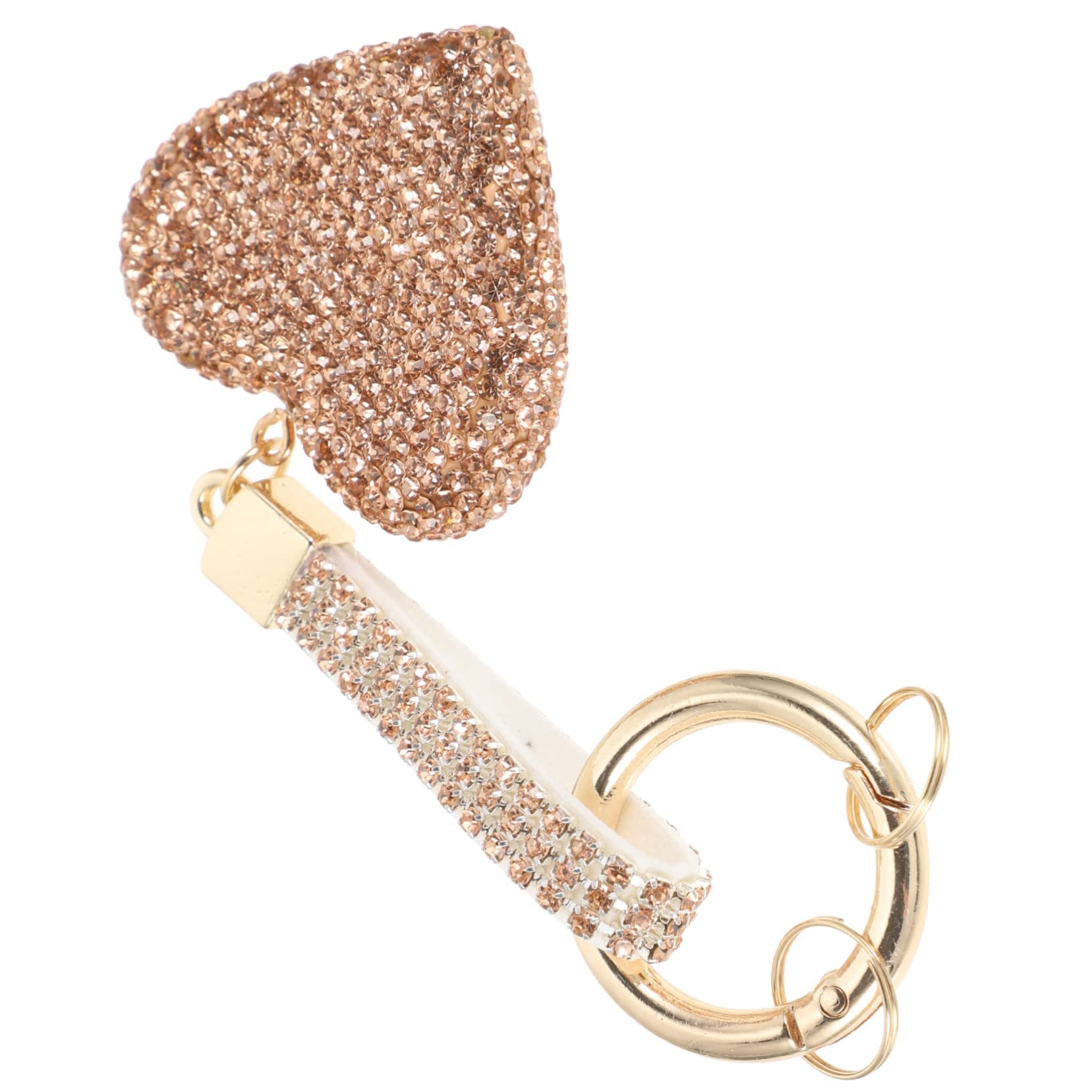 DECHOUS 5stücke Keyring Schlüsselanhänger Mit -herz Für Und Mädchen Glitzernde Dekoration Für Handtaschen Und Autoschlüssel Für Geburtstage Und Feiertage