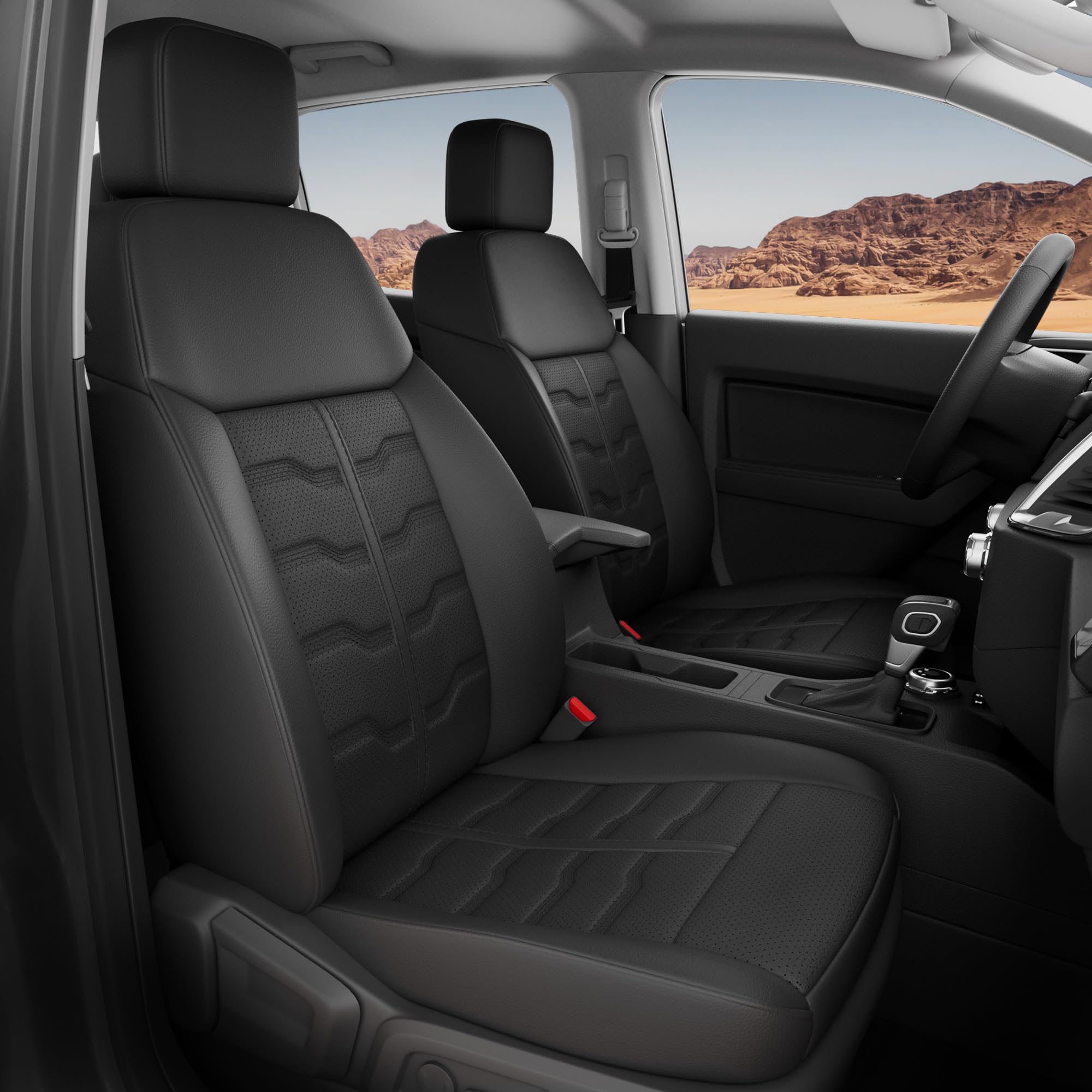FREESOO Custom Fit Ranger Seat Covers (Black)