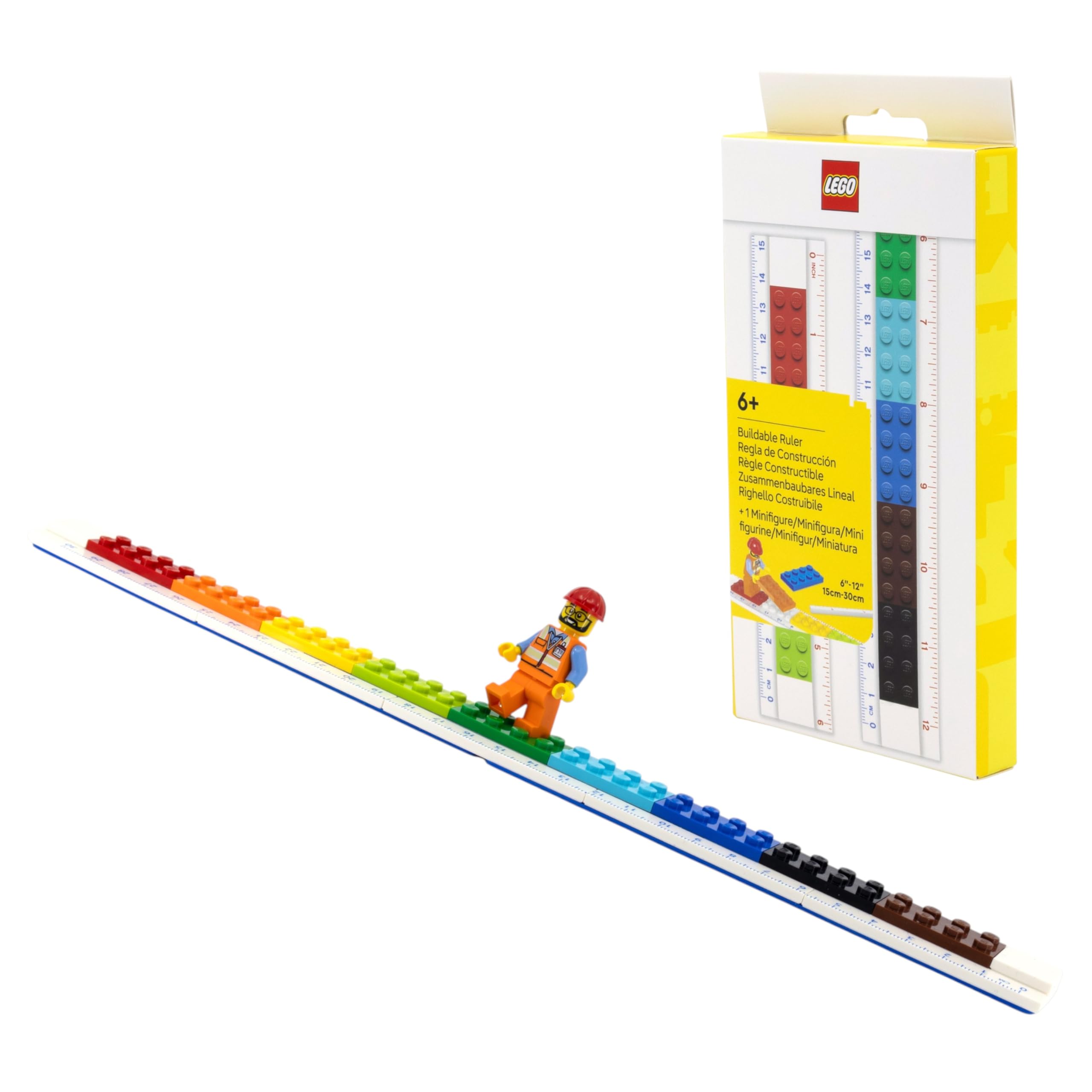 Lego Buildable Ruler with Construction Worker Minifigure (53709)