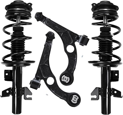 Miniatura 26 de Detroit Axle - Kit de brazos de control delanteros de 4 piezas para Nissan Cube 2009-2014, Nissan Versa 2007-2012 2 brazos de control inferiores con