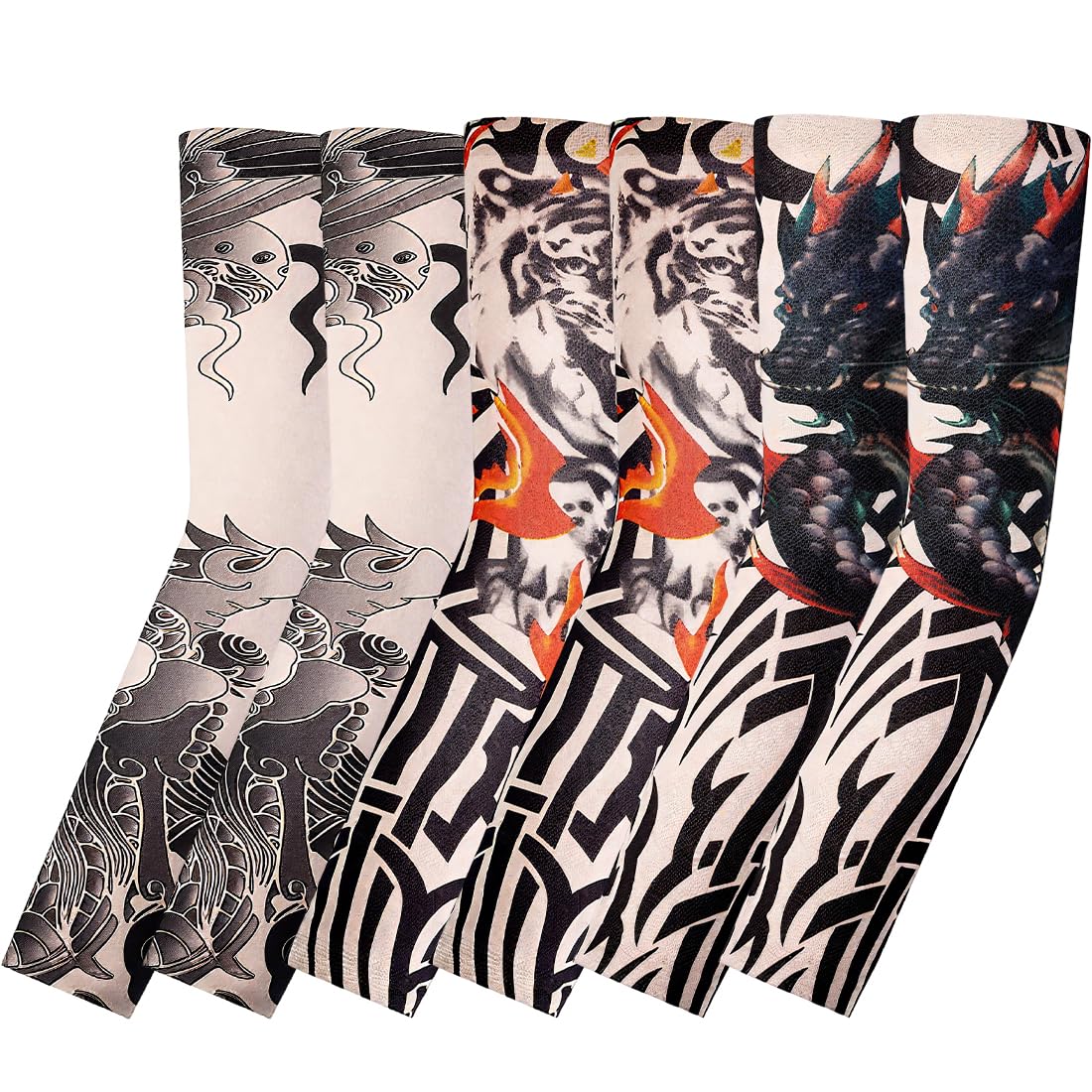 6 Piece Gaming Arm Protectors, Black Myth : Goku, UV Protection, Sun Protection Arm Protectors