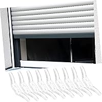 Vista 4 de Artibetter 12 ganchos para accesorios para ciegos, soporte para cable adhesivo, ganchos de ventana para cortinas, cuerda ciega, tacos, acrílico
