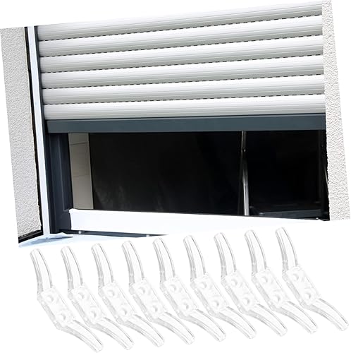 Miniatura 4 de Artibetter 12 ganchos para accesorios para ciegos, soporte para cable adhesivo, ganchos de ventana para cortinas, cuerda ciega, tacos, acrílico,