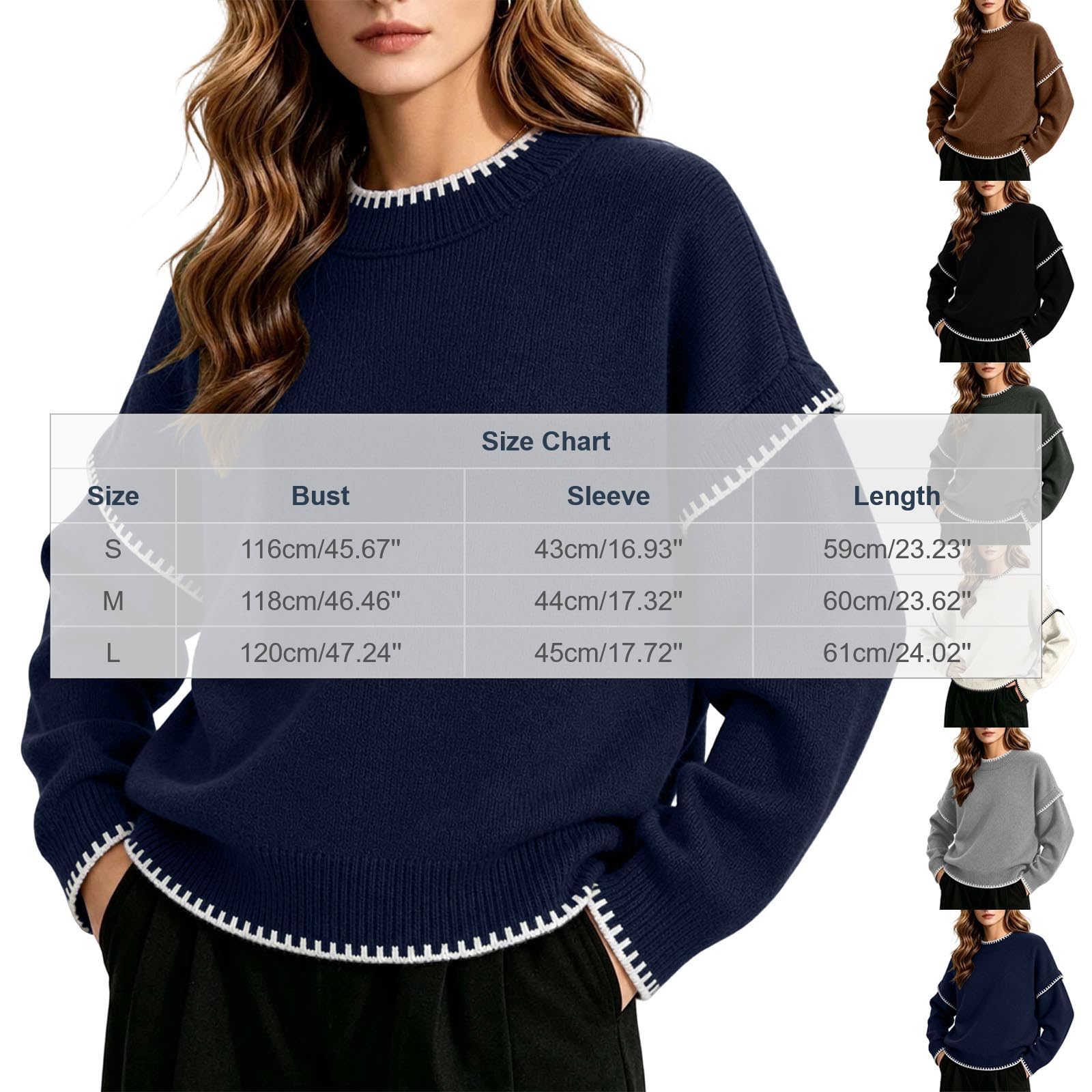 Strickpullover Damen Wolle Sweatshirt Ohne Kapuze Pullover Rundhals Langarm Sweater Farbblock Zopfmuster Strickpulli Warme Winterpullover Oversized Oberteile Elegante Langarmshirt Strick Pulli