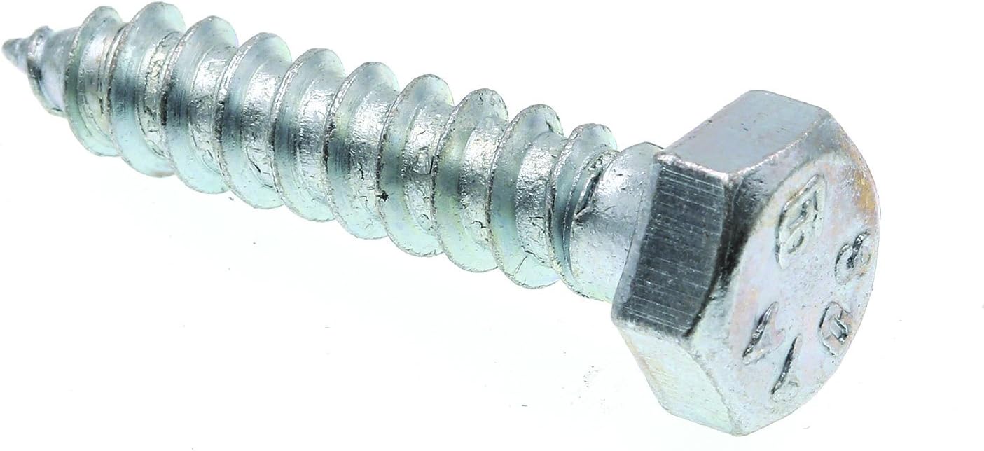 9055515 Hex Lag Screws, 5/16 in. X 1-1/2 in., A307 Grade A Zinc Plated Steel (50 Pack)