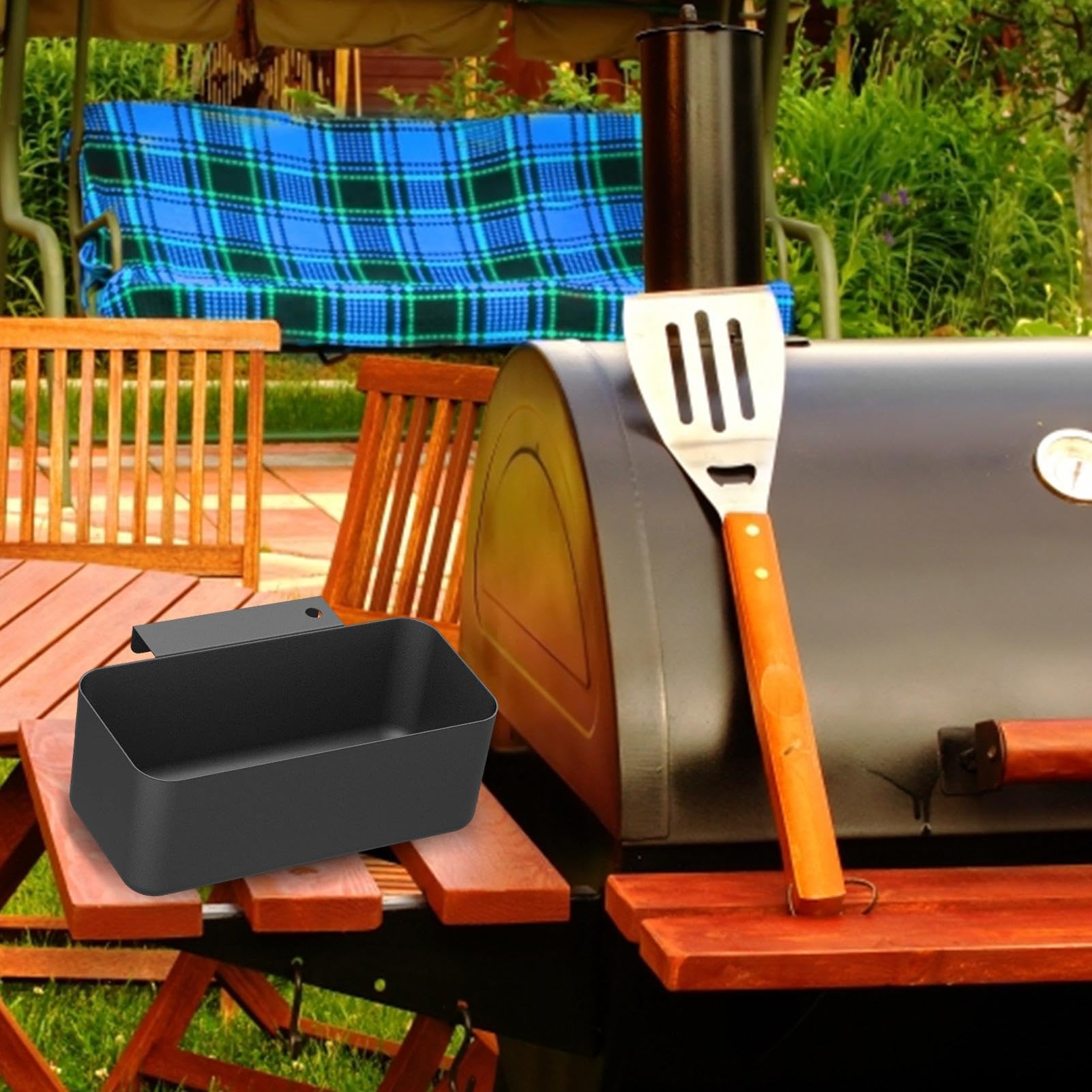Schmierbecher Für Blackstone - Austausch Der Grillfettschale - Grill-Fettbecherhalter Hinten Für Blackstone-Grillplatten, Ersatzteil, Flachgrill-Tropffänger-Pfannenzubehör