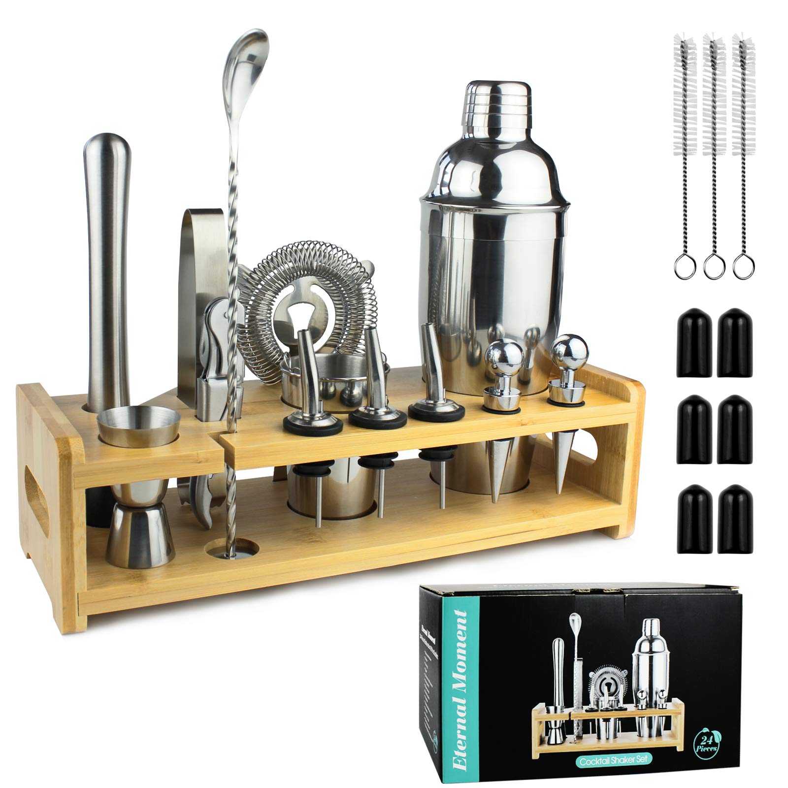 Buy 24Piece Bar Tools Bartender Tool Kit Cocktail Shaker Set