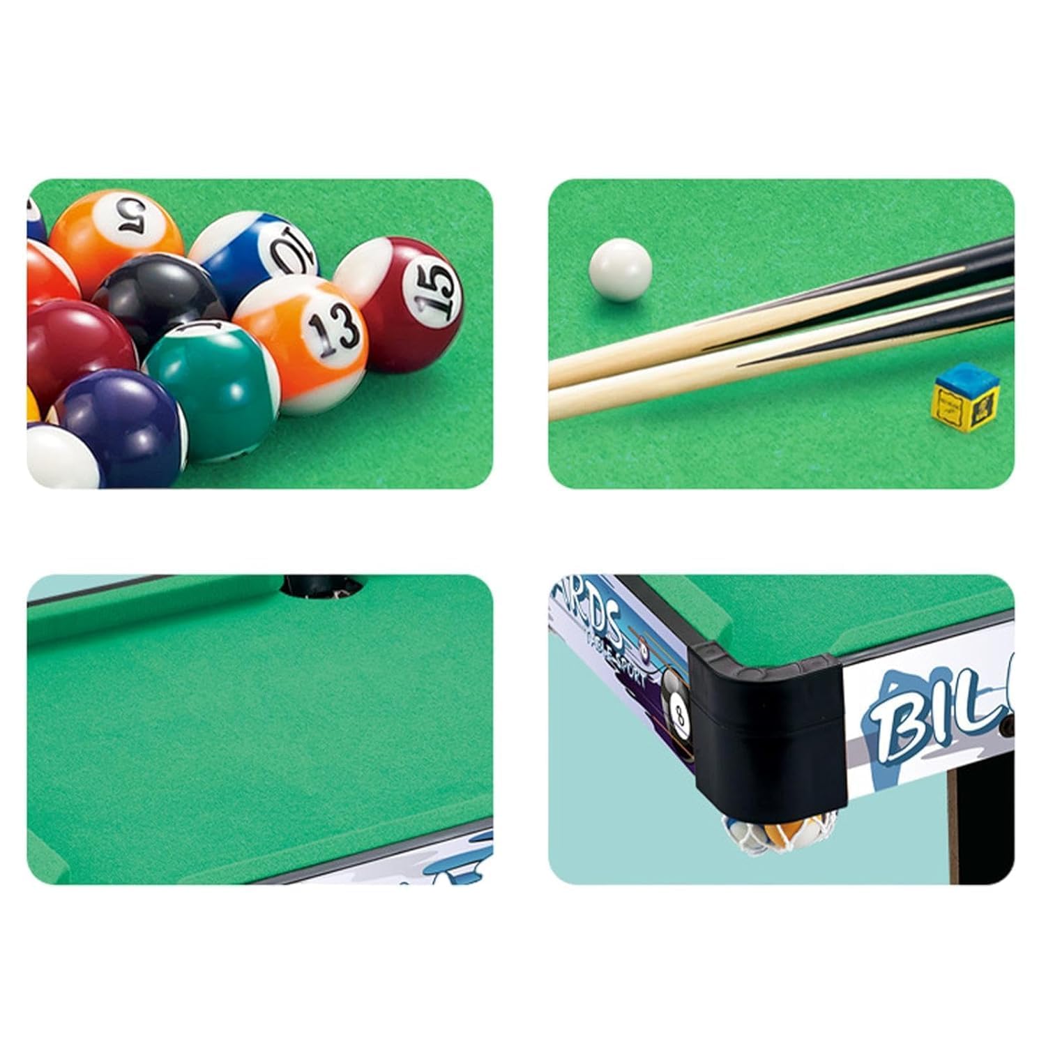 Pool Table Set Durable Mini Tabletop Billiards for Kids Children Home Office (48Cmx27Cmx15.5Cm) 1
