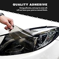 Vista 6 de Kit de tinte de vinilo precortado para Ford Mustang 2013 2014, faros traseros con cubierta de humo oscuro brillante, calcomanías de vinilo