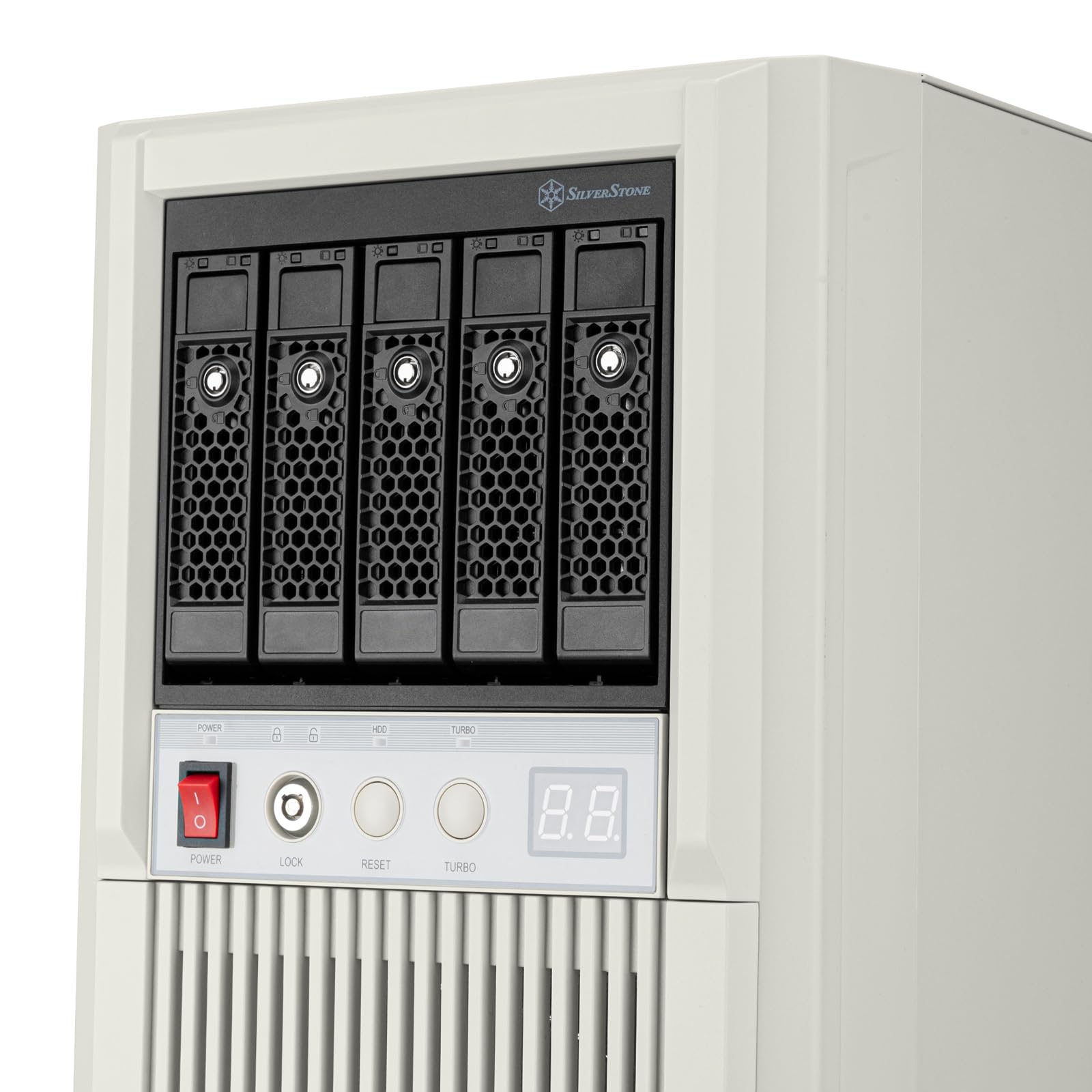 SilverStone FLP03 - Retro-inspiriertes M-ATX Gehäuse mit Unterstützung für vielseitige Speicherlösungen High-End-GPUs und effiziente Kühlung, SST-FLP03W